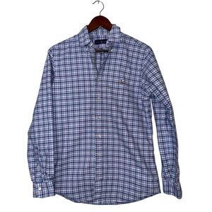 Ralph Lauren Blue Plaid Button Down Shirt